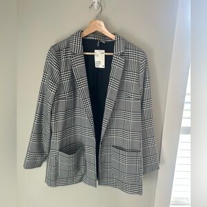 H&M Monochrome Houndstooth Jacket